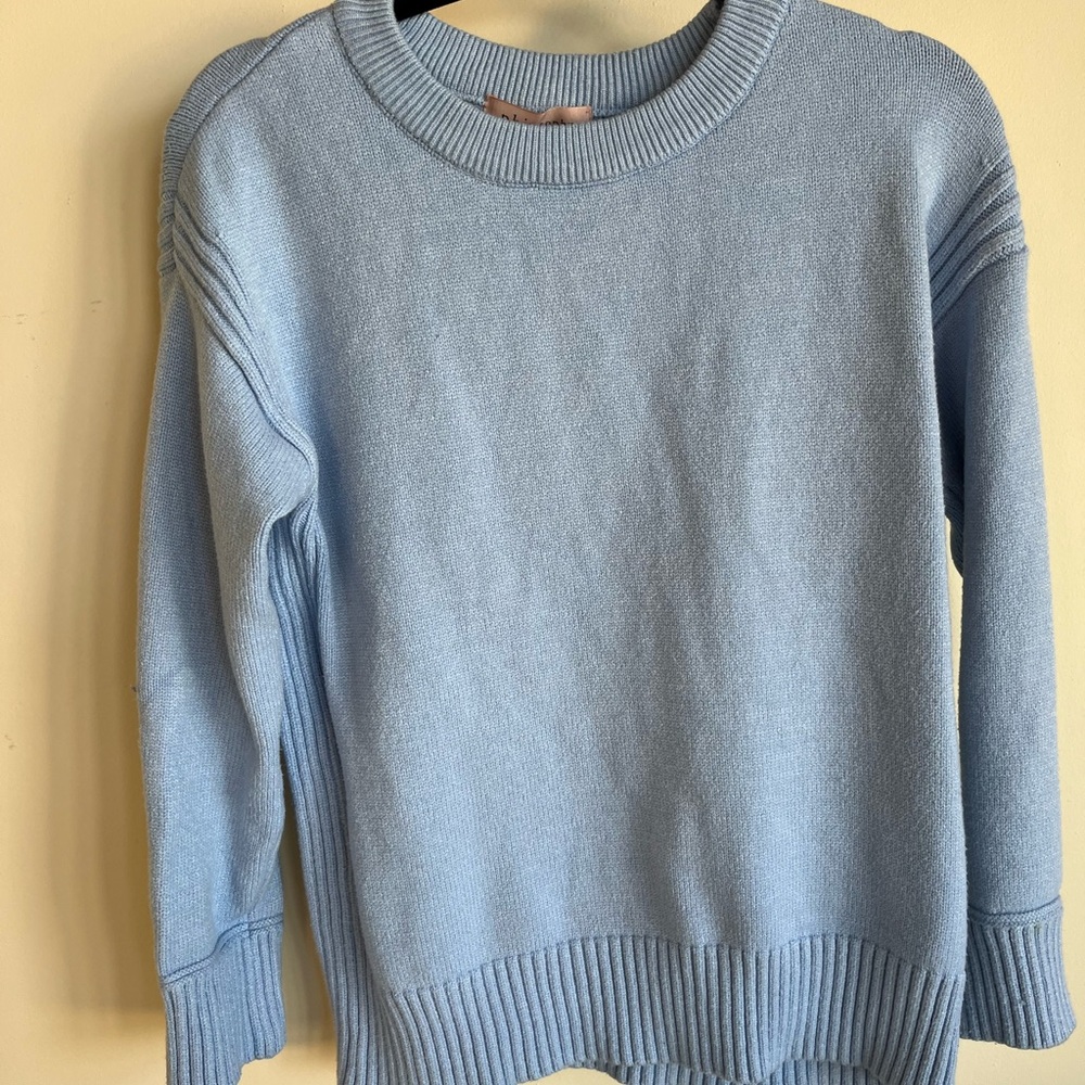 Philosophy Sky Blue Crew Neck Sweater